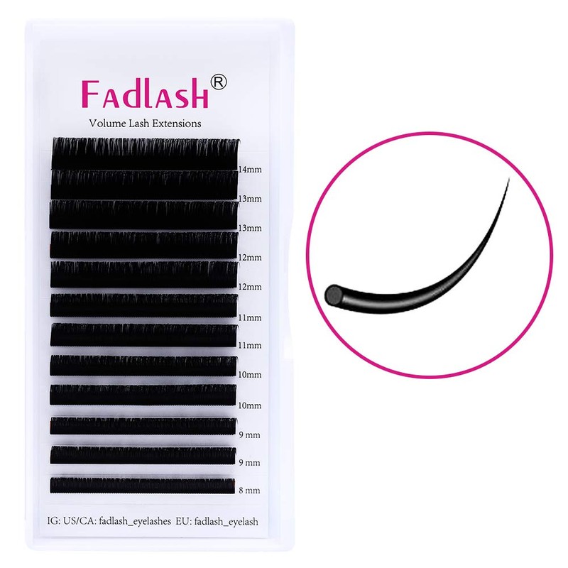 Individual Classic 1:1 Eyelash Extension 0.20 mm CC Curl Mix