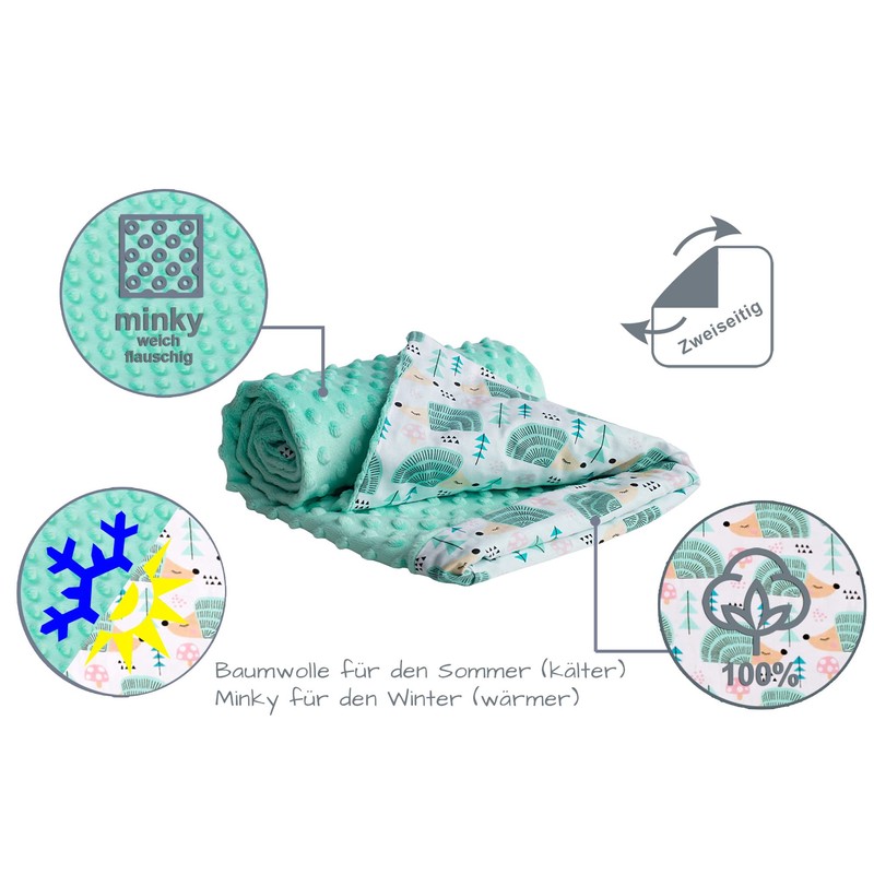 Medi Partners Crawling Blanket 100% Cotton 75 x 100 cm