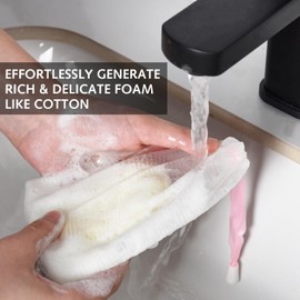 10 PCS Mesh Soap Saver Pouch Double-Layer Soap Saver Bag with Drawstring Mesh Soap Bag Bath Facial Cleanser Foaming Net Exfoliating Mesh Soap Bag for Shower Washing Foaming Soap Hangable