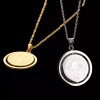 ZARD Saint Benedict Round Double Sided Medal-Pendant in 18K Italian