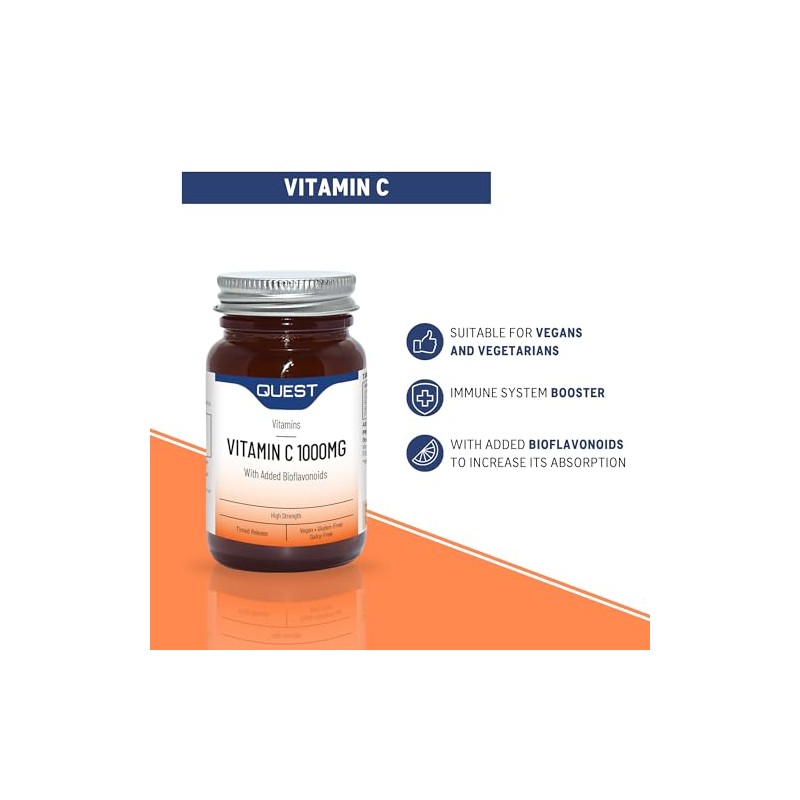 Quest - High Strength Vitamin C 1000mg with Bioflavonoids. Time