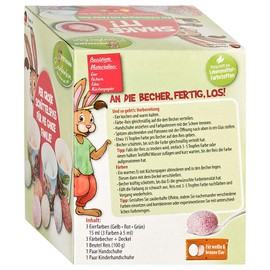 Heitmann Egg Dyes, Yellow, Green, Red, 3 Colours, 5 ml Each