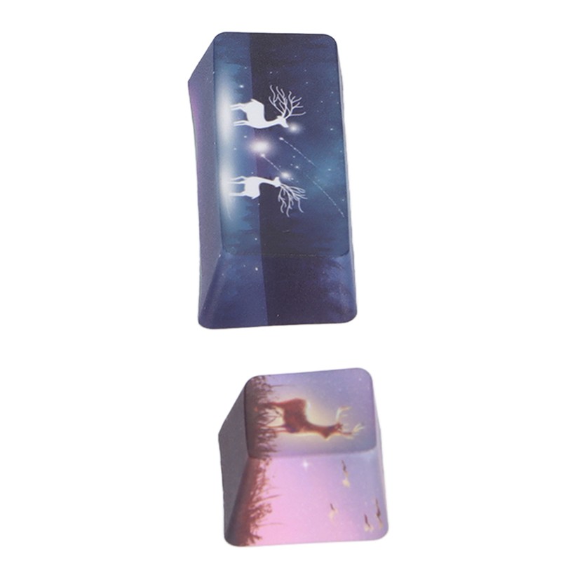 Keycap 4 Keys Elk Pattern Design Space ESC Enter Numpad