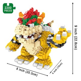 Sivbkyh Building Bricks 2200 Pieces Set - Classic Anime Building Sets and Mini Building Blocks for Ages 12 + Year Old Boys Girls & Adults