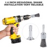 WUBOECE 10PCS Wire Brush for Drill, High Carbon Steel Wire