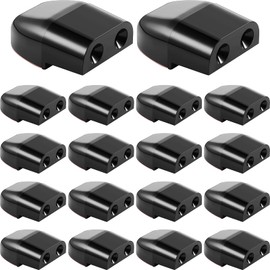 Frienda 18 Pcs Deer Whistles for Car Deer Warning Devices Vehicles Horn Save Whistle with Adhesive Tapes Vehicles Dual Construction animal siren for Truck Motorcycle(Black)
