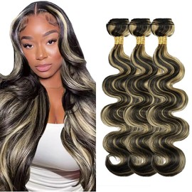 15VD P1B27 Body Wave Hair Extensions 22 24 26 inch