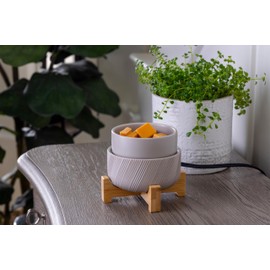 Candle Warmers ETC 2-in-1 Wooden Pedestal Fragrance Warmer