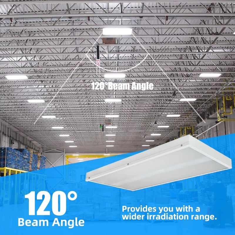WYZM LED Linear High Bay Light 2FT, 100W 16000LM Adjustable