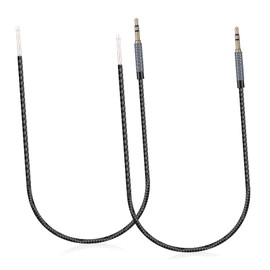 LABRIMP 2 Pcs Audio Cables Stereo to Bare Wire Compatible with Headphones Speakers Sound Stable Signal Durable Replacement Cord