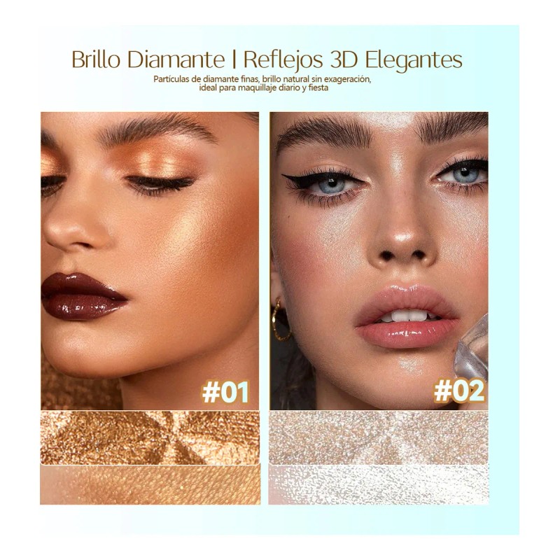 Artmiss Lluminador Compacto Polvo Ultrafino No Marca Poros