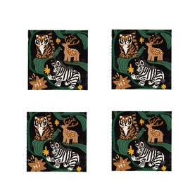 4PCS 6 x 6 inThickened Eyeglasses Cleaning Cloths, Cute Animal DesignsMicrofiber Cleaning Cloths, Microfiber Cloths, Reusable Soft Wiping Cloths for Eyeglasses and Cell Phone Screens