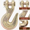V-chen 10Pcs 3/8" Chain Hook Clevis Grab Hook, Forged Grade