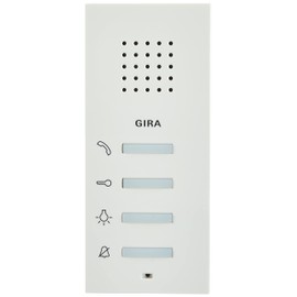 Gira 125003 Wohnungsstation AP System 55 reinweiß glänzend
