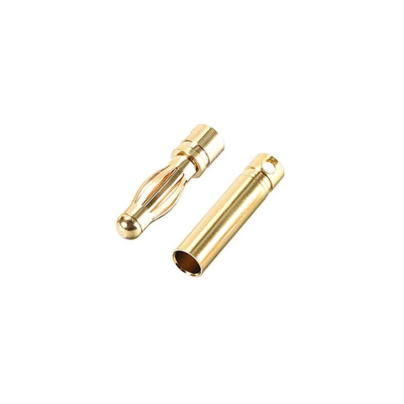 sourcing map 10 Pairs 4 mm Male and Female Banana