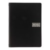 Securit Range Holder, Royal A4-Bonded Leather menu-Black, Elastic, Metal, 33