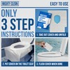Toilet Seat Covers Flushable (100 Pack) - Upgraded XL Size|