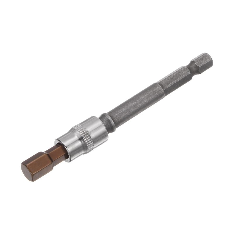 uxcell H8 Hexagon Bit Socket, 1/4" Square Drive CR-V Sockets,