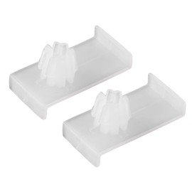 VekAuto 2 Pcs Window Door Glass Channel Retainer Clip, 1.38"x0.71"x0.47" Glass Regulator Holder Sash Clip Universal for Car Truck Van Durable Plastic White