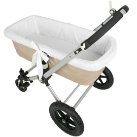 Babyline FUCABLA Baby Car Seat Cover, Hypoallergenic and Soft, Breathable Cover for Baby Carrycot Interior. 100% Spanish Made (White Piqué), White, 90 x 40 cm