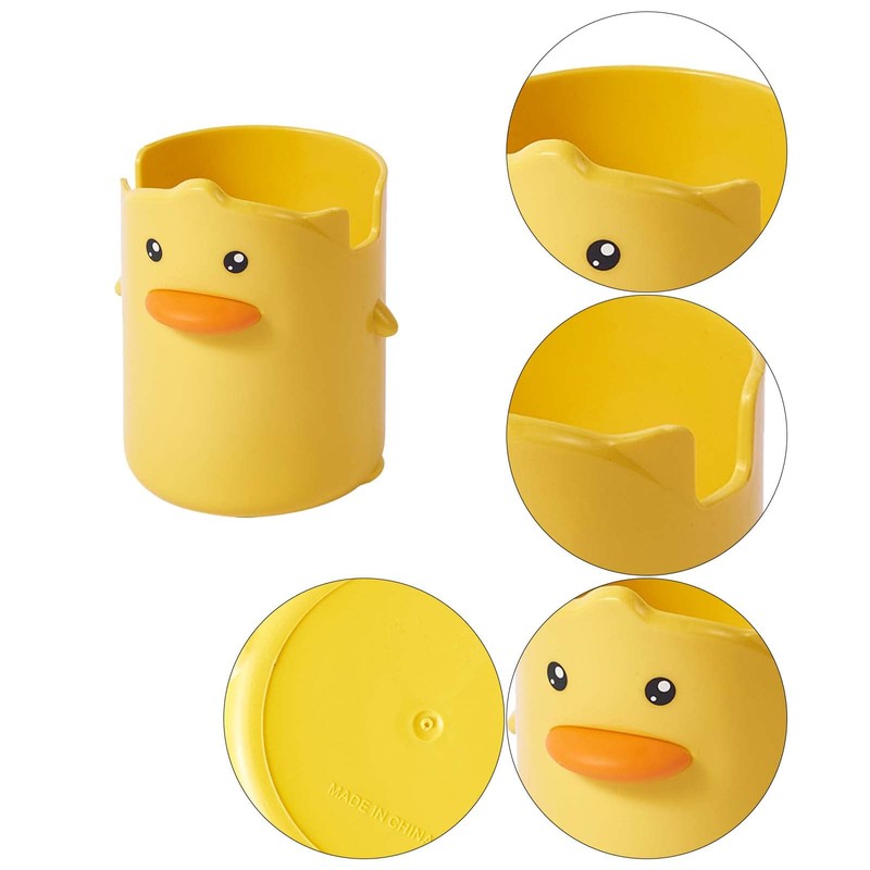 Pen Holder Cute Little Yellow Duck Pencil Holder Multifunction Pen