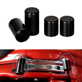 Motorcycle Luggage Rack 4 Point Docking Hardware Covers Kit Fits for Harley Davidson Touring Electra Street Glide, Road King Glide, FLHR, FLHX, FLHT, Softail Dyna 2009-2024 (Black#X2+2)