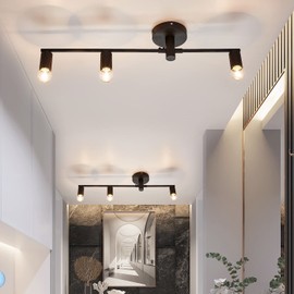 Yenigy Bedroom Wall Sconces,3 Lights Matte Black Vintage Lighting, Modern Wall Mounted Lights,Porch Hallway Wall Lamp for Living Room Bedroom Bathroom Mirror (E26 Base)