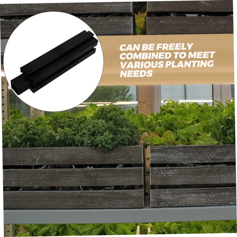 Totority 8Pcs Plastic Raised Garden Box Leg Planter Bed Components