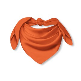 Balec Orange Bandanas by Dozen 12 Pack for Women and Men (Solid Poly Square)