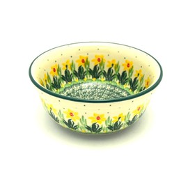 Polish Pottery Bowl - Soup and Salad - Daffodil