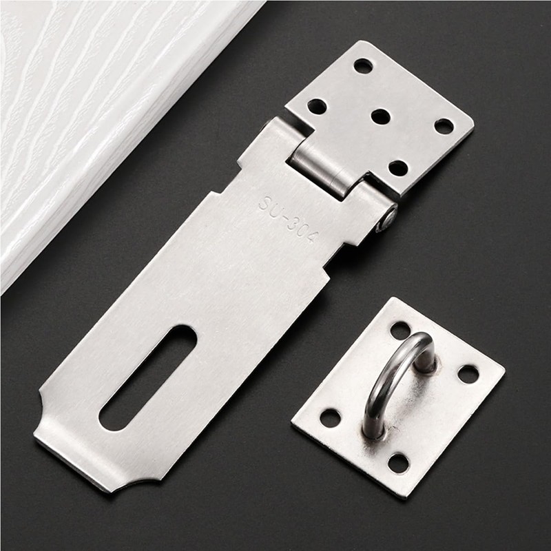 Helonge Door Hasp Latch, 5 inch Hasp Lock Stainless Steel