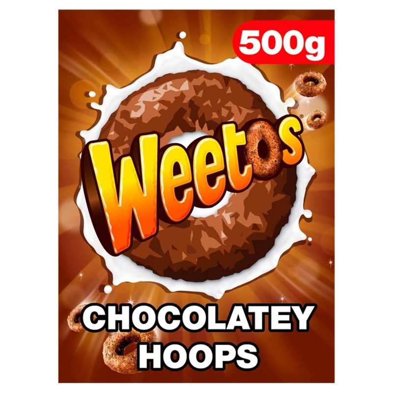 Weetabix Weetos Chocolatey Hoops, 500g