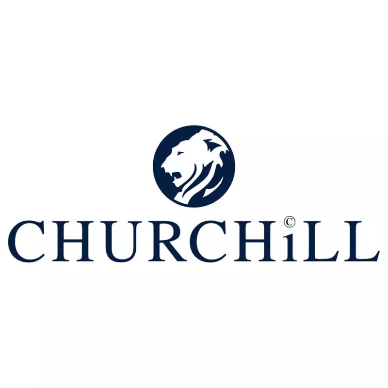 CHURCHILL Blue Willow Salad Plate 8 inch White Blue Earthenware