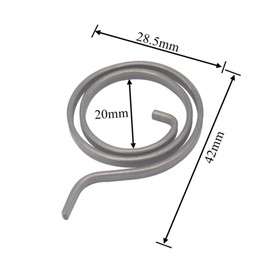 8Pcs Torsion Return Spring Replacement 28.5mm x 42mm x 20mm for Emtek Handle for Flylock Door Handles Spiral Torsion Flat Coil Spring Internal Repair Hardware Parts