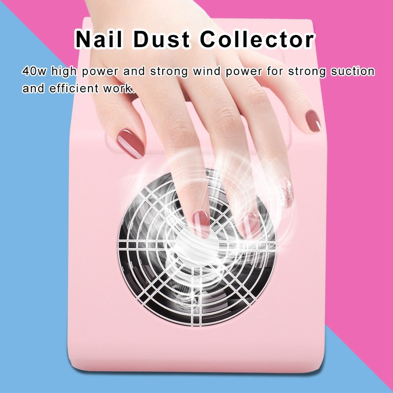 40W Nail Dust Collector Nail Art Suction Machine Vacuum Cleaner
