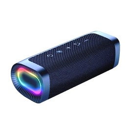 Bluetooth 5.0 Colourful LED Light Wireless Portable Speaker for Smartphones, Tablets/Star Speaker Art Tech Lab, Black