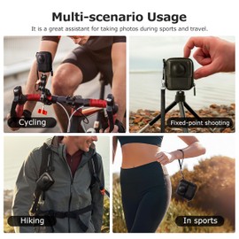 STARTRC Osmo 360 Case, PU Material, Dustproof, Shockproof, Wrist Strap & Carabiner for Easy Carrying, OSMO 360 Accessories for DJI