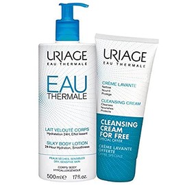 Uriage Eau Thermale Body Lotion and Cleansing Cream, 500 ml/200 ml