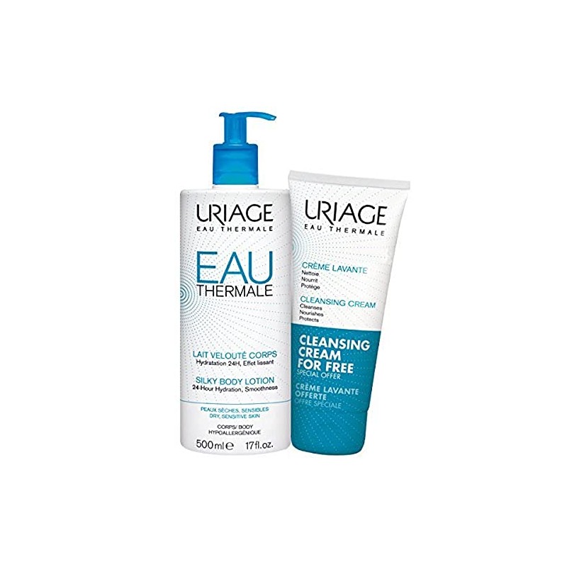 Uriage Eau Thermale Body Lotion and Cleansing Cream, 500 ml/200
