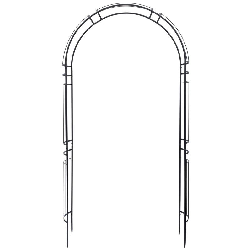 Arcadia Garden Products AR01 Aspen Arbor, Black