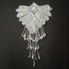Applique Beaded Sequin Lace, Bridal Patch by 1pc, 5''W x