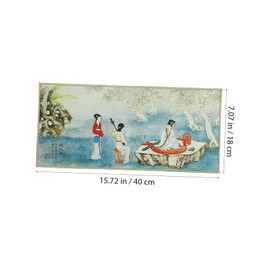 STOBAZA Chinese Tea Towels Set Kitchen Towel Printed Tea Cloth Soft Absorbent Household Cleaning