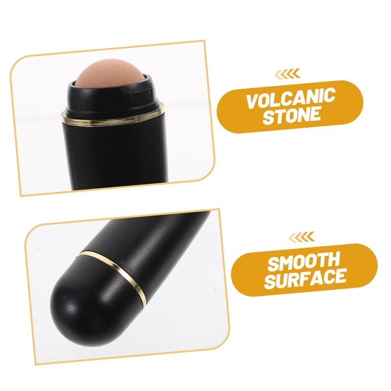 FOMIYES 8pcs Professional Oil Absorbing Roller Ball Volcanic Stone Mini