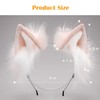 ZFKJERS Handmade Fur Fox Cat Ears Headband Fursuit Headwear Cosplay