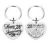 Tangvo 28th Anniversary Keychain - Happy 28 Years Wedding Anniversary