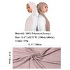 ENSTILER 2PCS Women Hijab Scarfs Solid Color Muslim Head Scarf