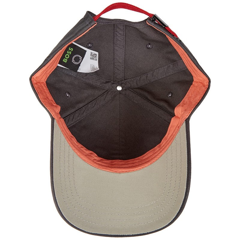 Cotton-twill cap with color-blocking