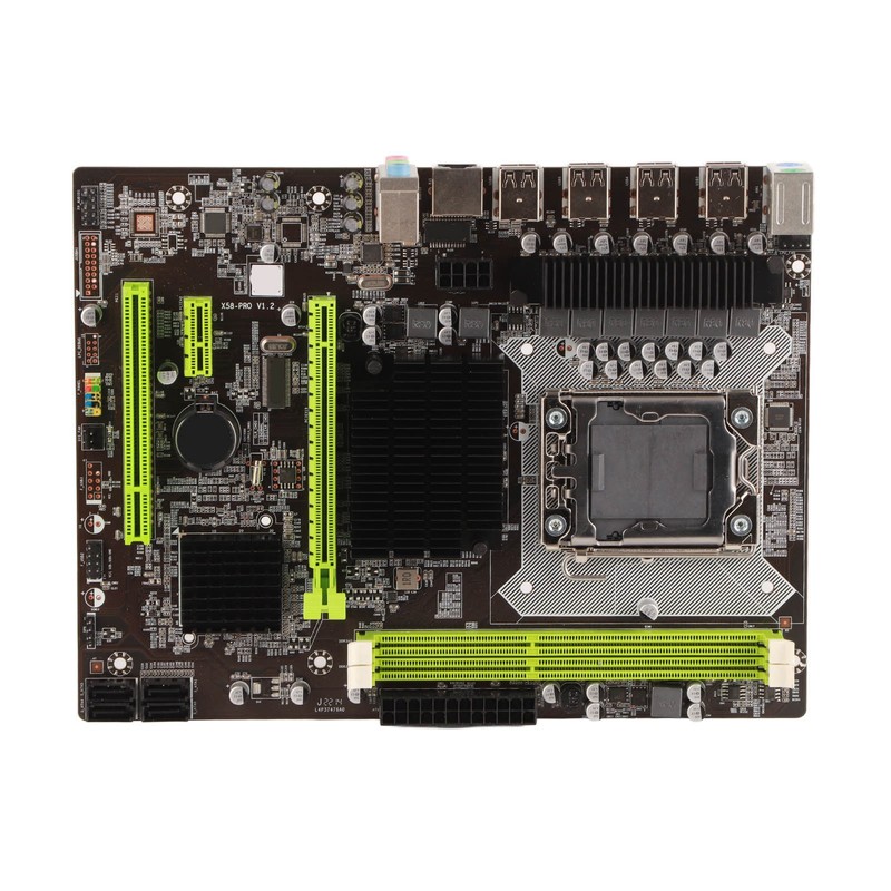 X58 Pro DDR3 Motherboard Dual Channel 2 DDR3 4 SATA2.0
