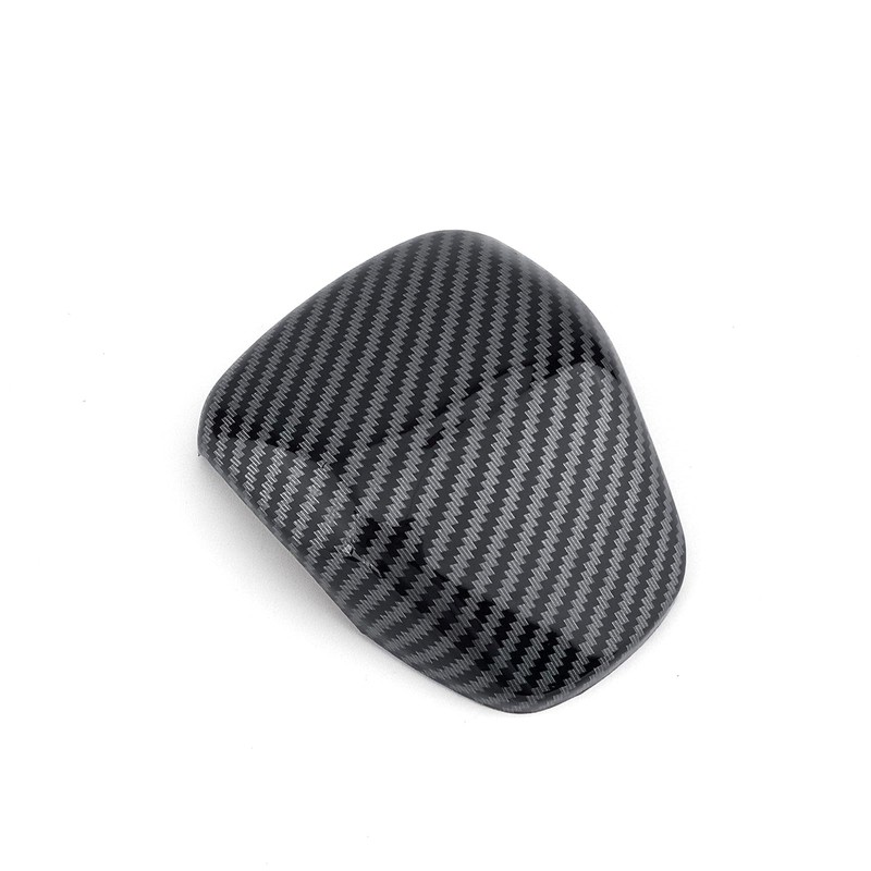 JUIVEEL Carbon Fiber Style Car Gear Shift Knob Cover Trim,