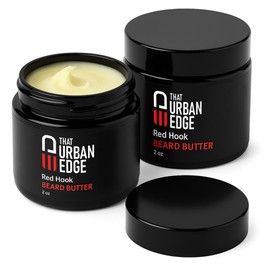 Urban Edge That Beard Butter for Men – Red Hook Scent | Leave-In Conditioner & Softener | Relieves Itch, Hydrates Dry Beards, Adds Natural Shine | Shea, Argan & Almond Oils (2oz)